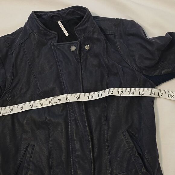 Free People Leather Jacket size 4 - Picture 7 of 12